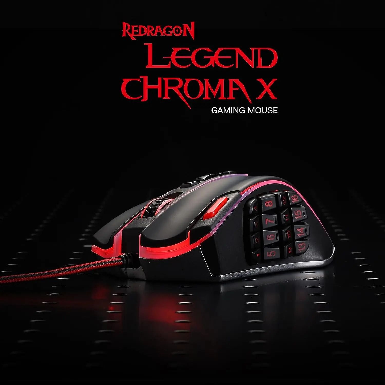 23-Button High-Precision MMO Gaming Mouse