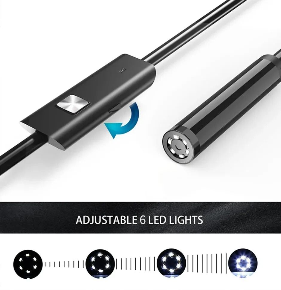 7 mm USB-C Endoscope Camera with 6 LEDs