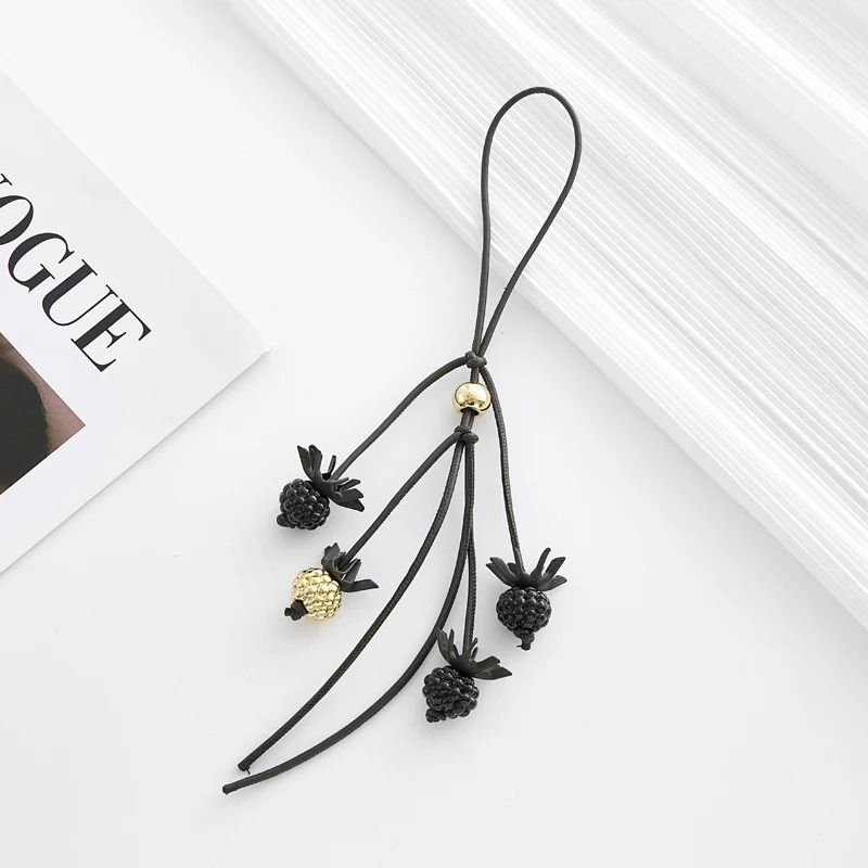 Leather Flower Bag Charm