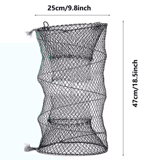 Collapsible Fish Trap Net for Crayfish Crab and Shrimp Telescopic Foldable Fishing Cage