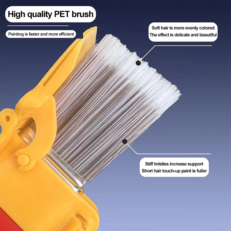Precision Paint Edger Brush Tool, Indoor & Outdoor Edge Painting for Walls, Trim, Doors & More