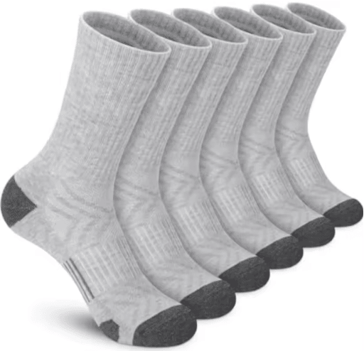 8-Pack Breathable Cushioned Running Socks – Durable Athletic Sports Socks for Men & Women