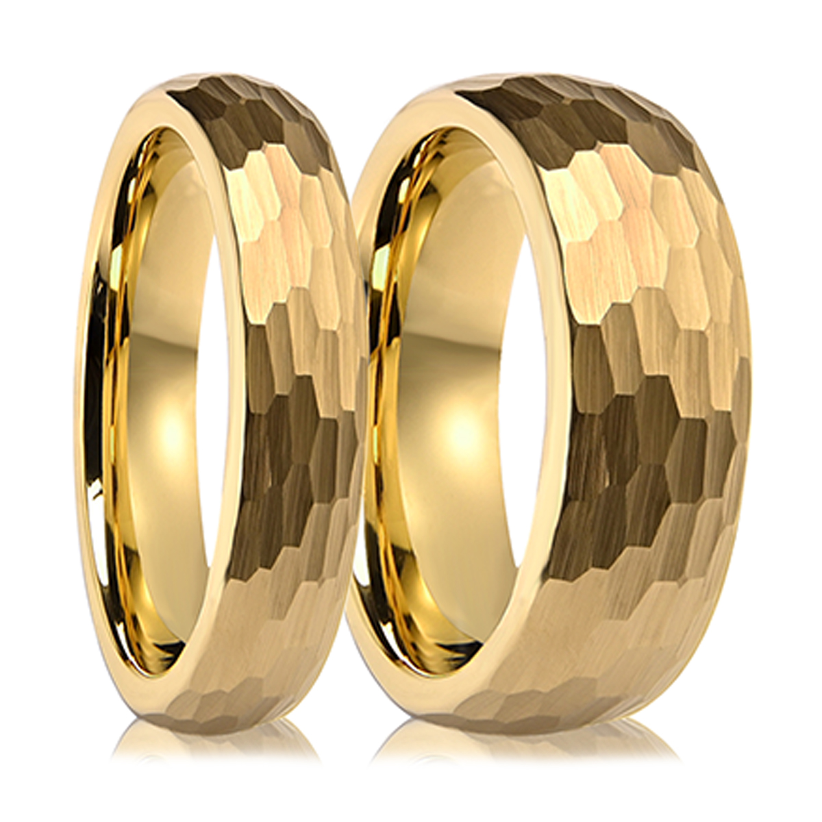 Tungsten Carbide Ring for Men, Fashion Wedding Bands, Hammered Engagement Rings