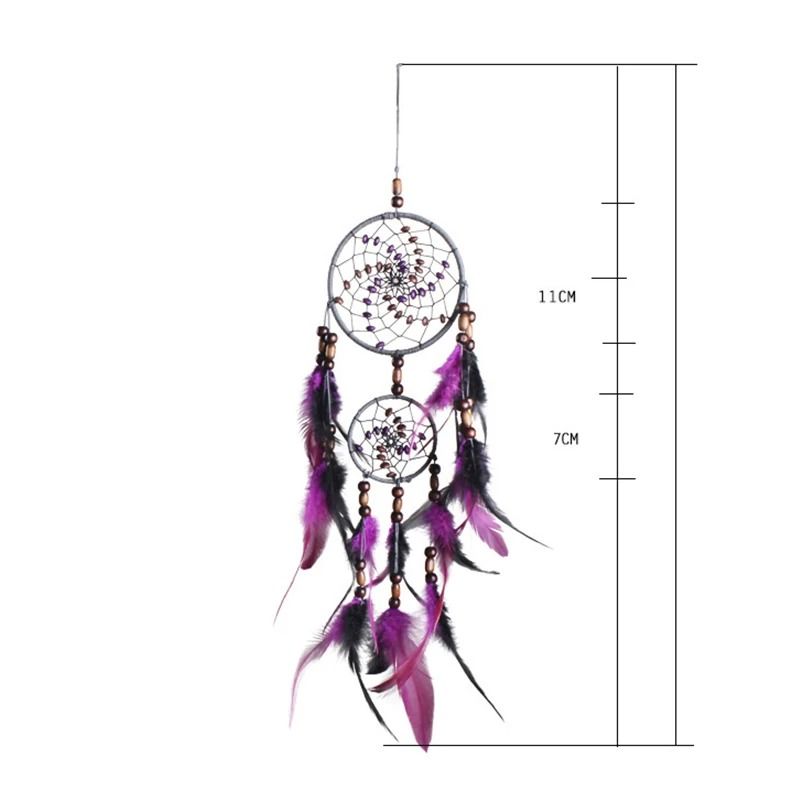 Five-Ring Celestial Dream Catcher – High-Definition Tiered Textile Sculpture