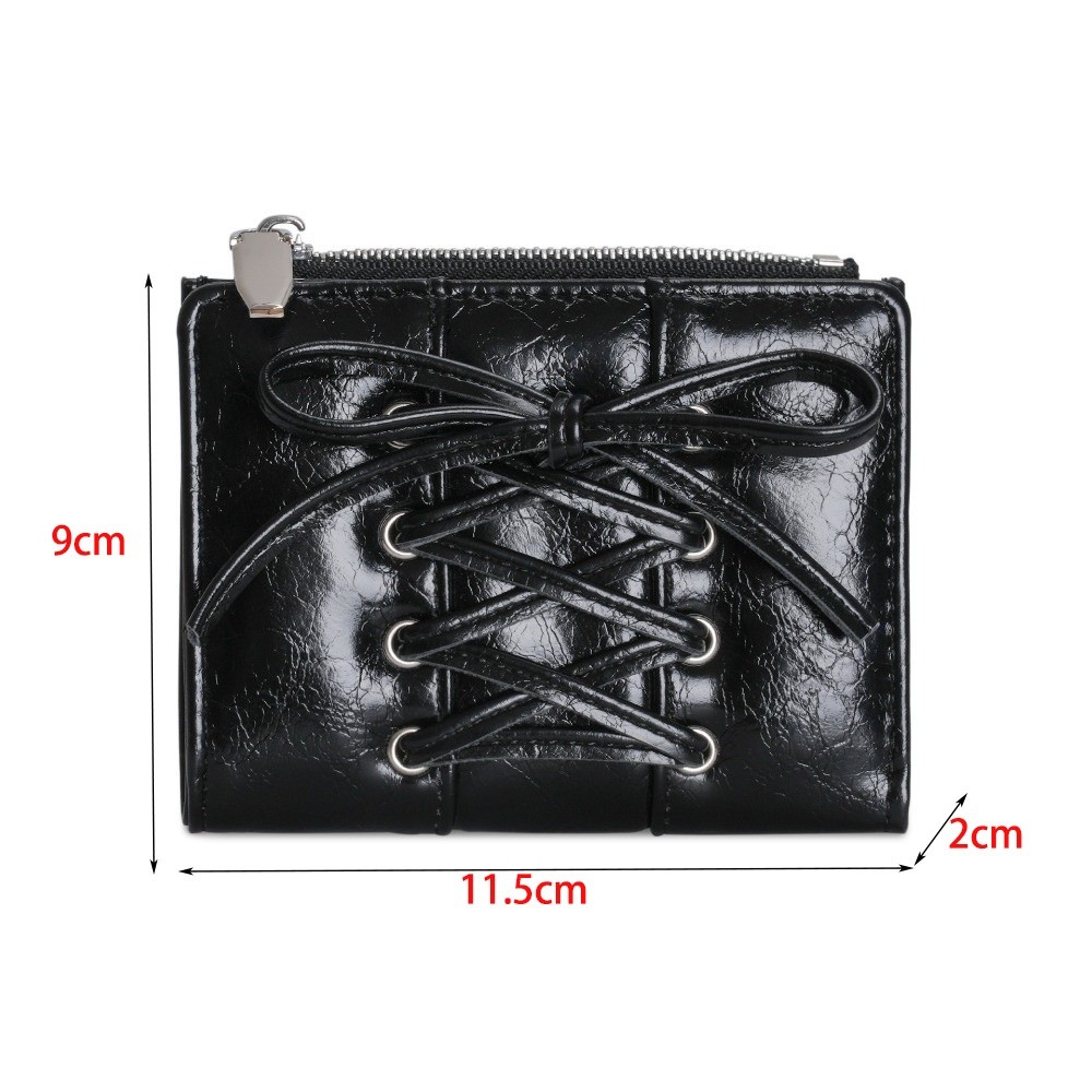 PU Leather Coin Pouch, Casual Clutch Bag, Girl Wallets, Folding Card Holder
