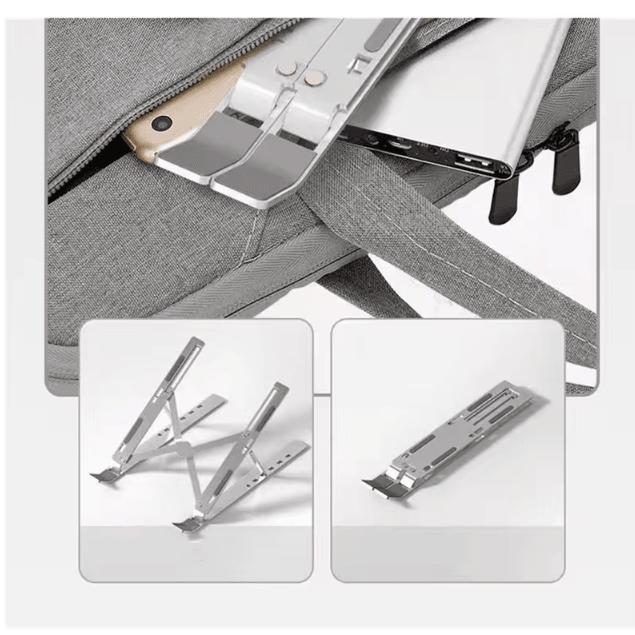 Portable Foldable Aluminum Laptop Stand – Adjustable Notebook Support Bracket