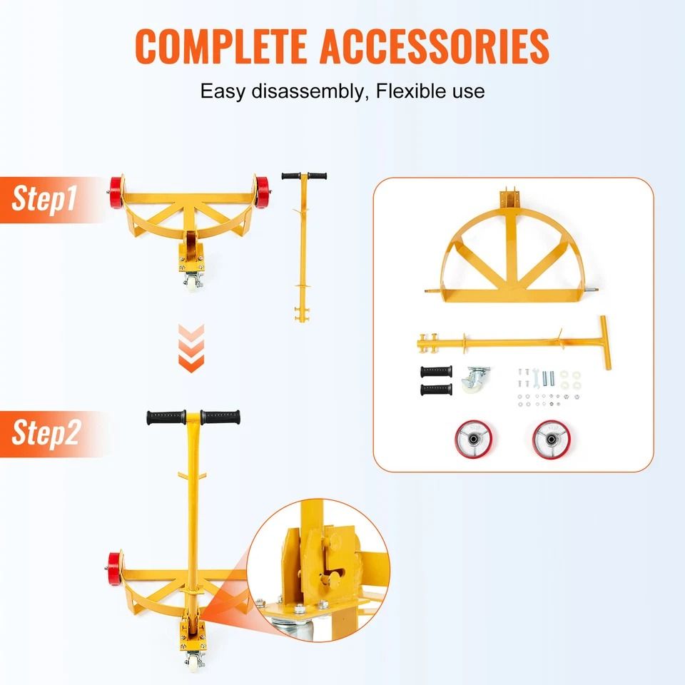 Heavy Duty Drum Dolly Cart with Wheels