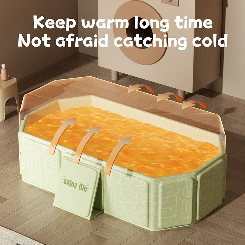 Portable Folding Bathtub for Kids Travel and Home Use