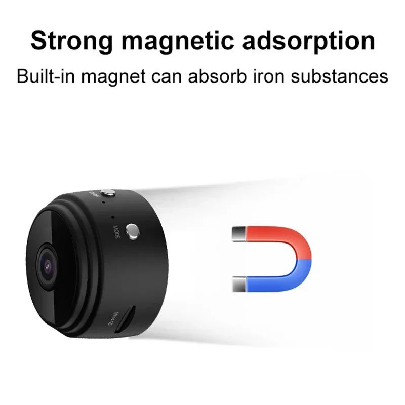 A9 Mini WiFi Security Camera 1080P with Night Vision & Smart App Control