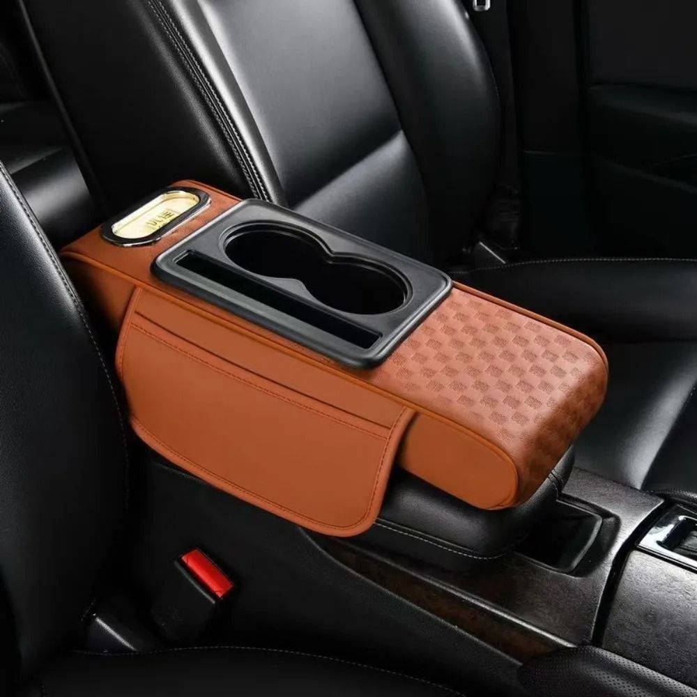 Multifunctional Armrest Cushion – PU Leather Center Console Height Increaser – High-Yield Cockpit Interaction Hub