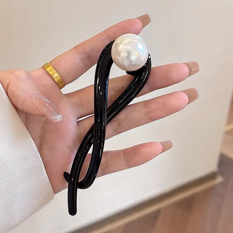 Twist Hair Clips Hairpins Twisted Hollow, New Fashion Barrettes Retro S Shape Ponytail, Elegant Shark Clips Headdress