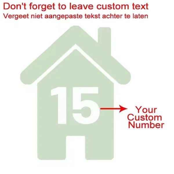 Custom Wheelie Bin Number Stickers Vinyl House Number Decal Set