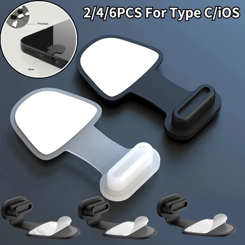 Silicone USB C Port Dust Plug Set