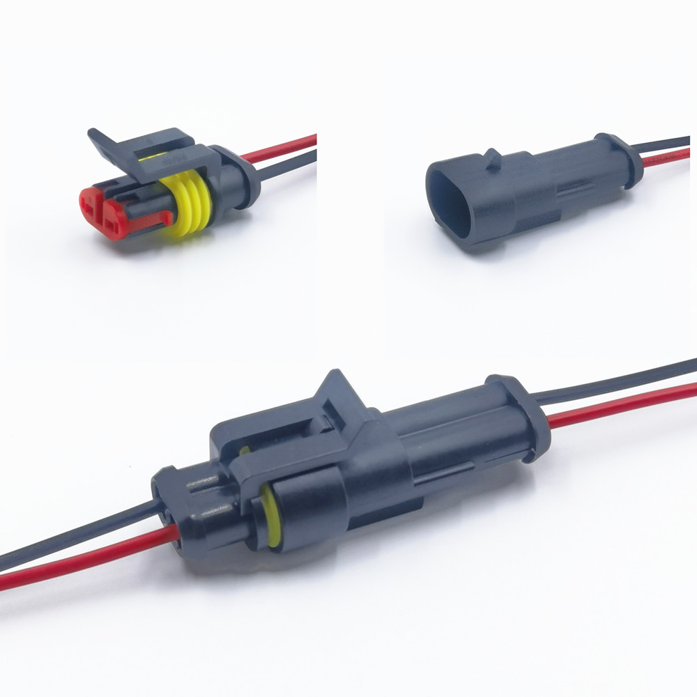 Waterproof Electrical Connector 10Pcs Quick Connect Wire Terminals for Cars Boats RVs