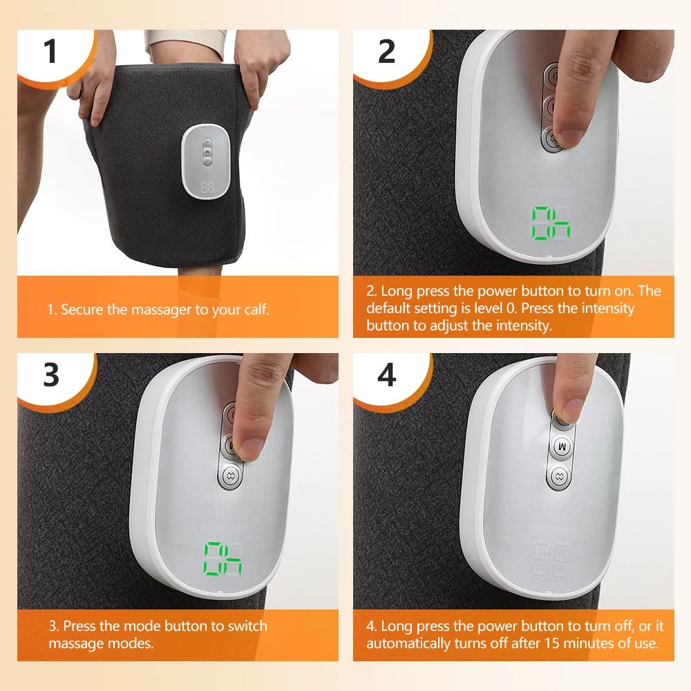 Wireless 360° Air Pressure Calf & Leg Massager with 3 Modes
