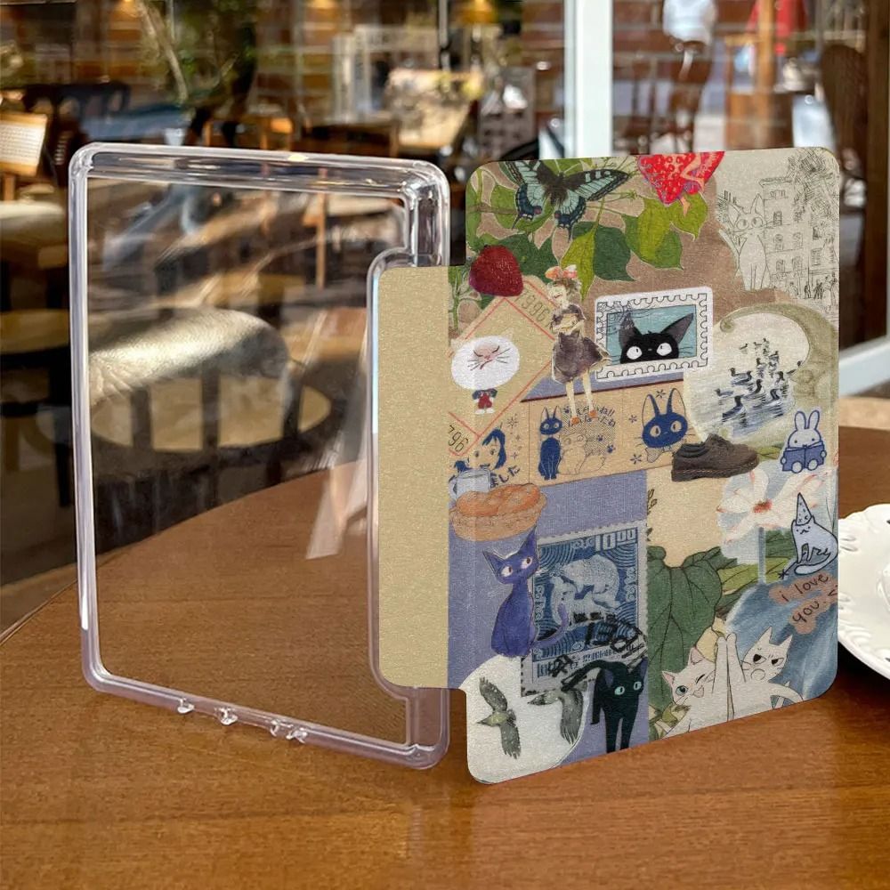 Acrylic Back Shell Kindle Case with Hand Strap