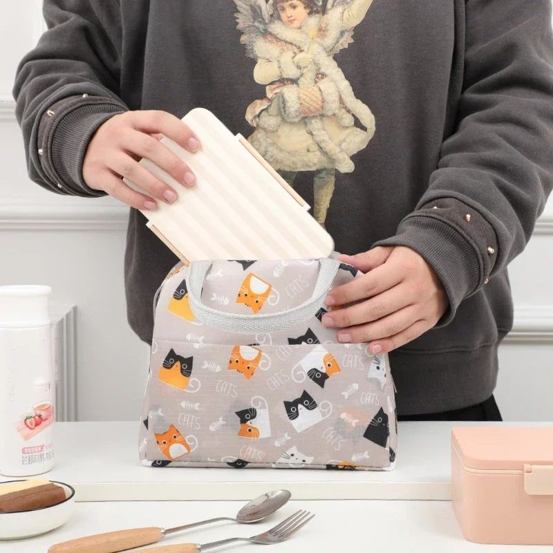 Cartoon Insulated Lunch Tote Bag