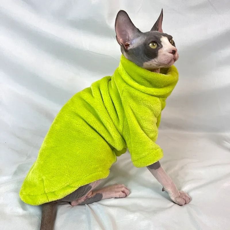 Fashionable Cat and Dog Winter Sweater Pet Hoodie Warm Knit Outfit
