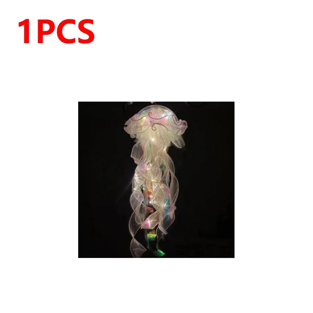 DIY Jellyfish Hanging LED Ceiling Lamp