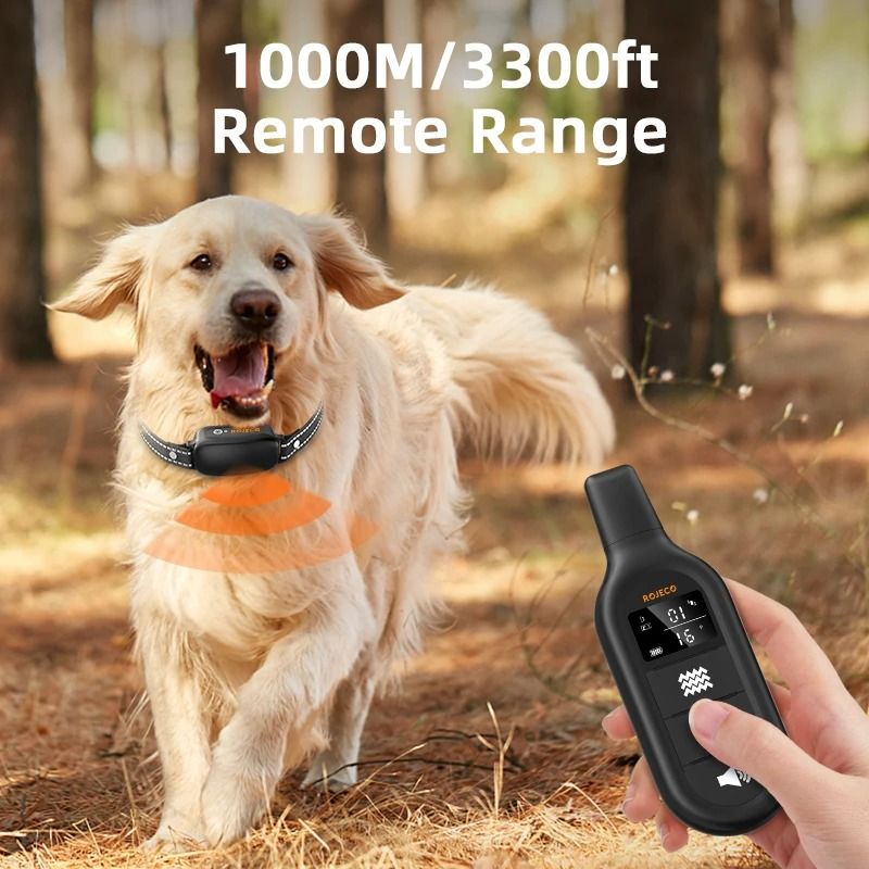 Electric Dog Training Collar with Remote and Waterproof Design