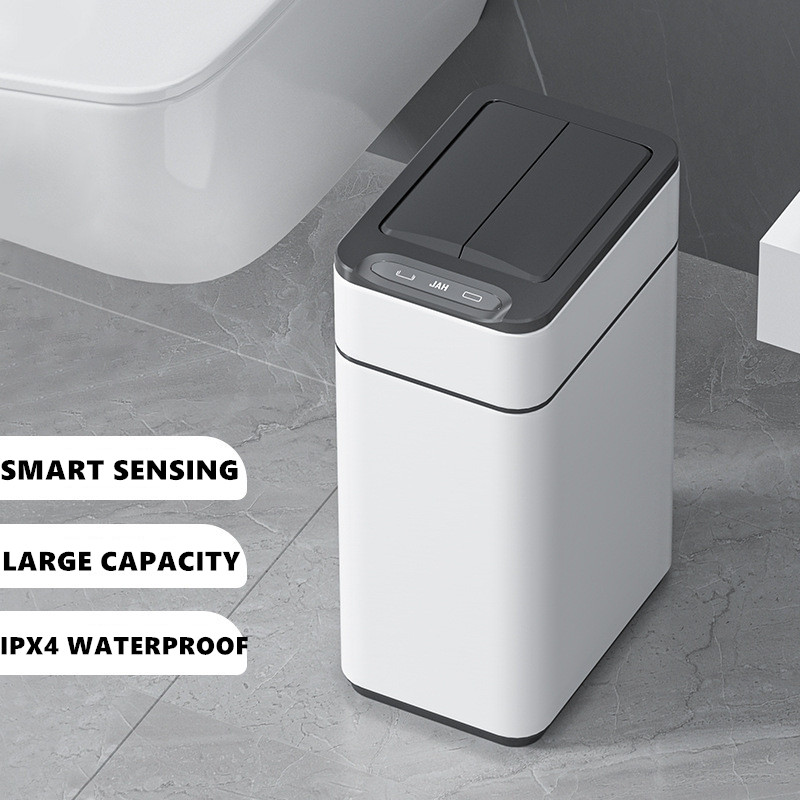 Smart Trash Can Stainless Steel Waste Bin for Kitchen, High Garbage Bin Wastebasket