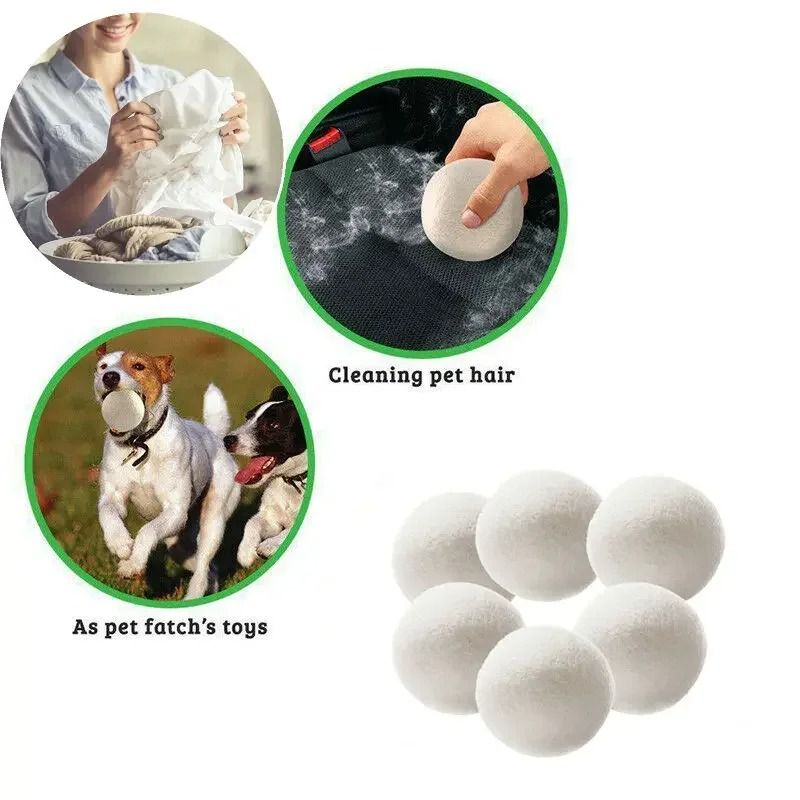 Wool Dryer Balls Reusable Laundry Softener Balls 5cm Dryer Ball Set