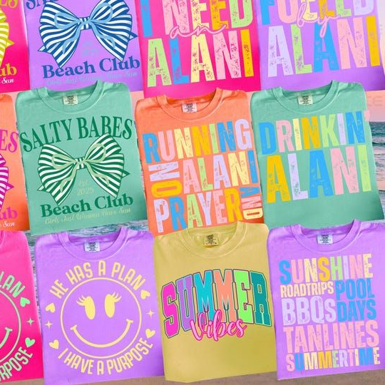 Salty Babes Beach Club Shirt Bow Graphic Summer Beach Vacation Tee