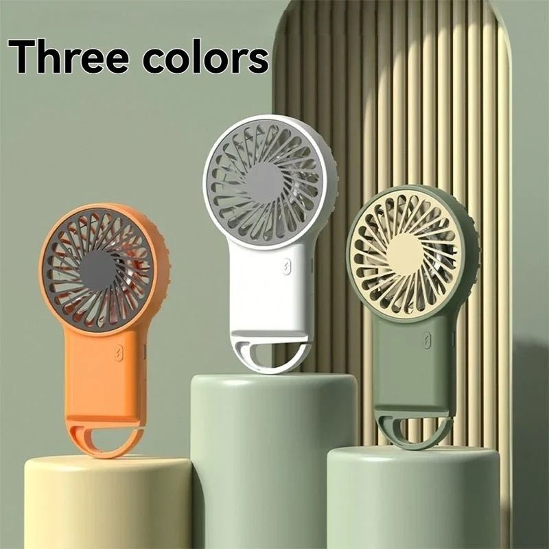 Foldable Handheld Mini Fan USB Rechargeable Desktop Fan with Hook