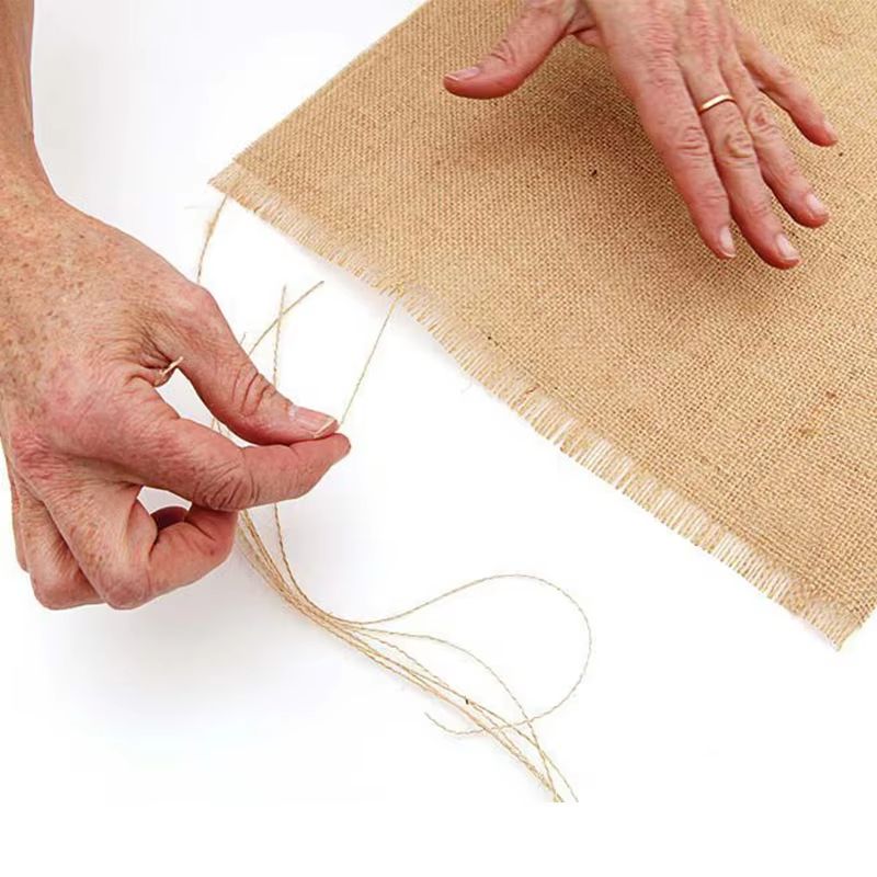 Natural Jute Table Runner with Tassels for Rustic Farmhouse & Holiday Decor
