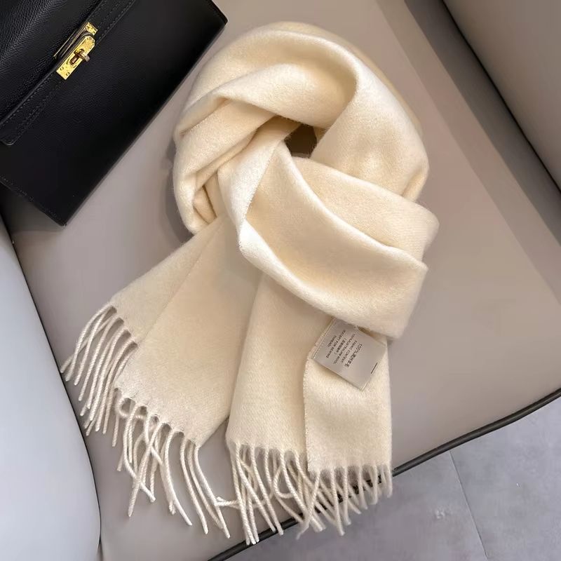 100% Wool Winter Scarf for Men and Women
