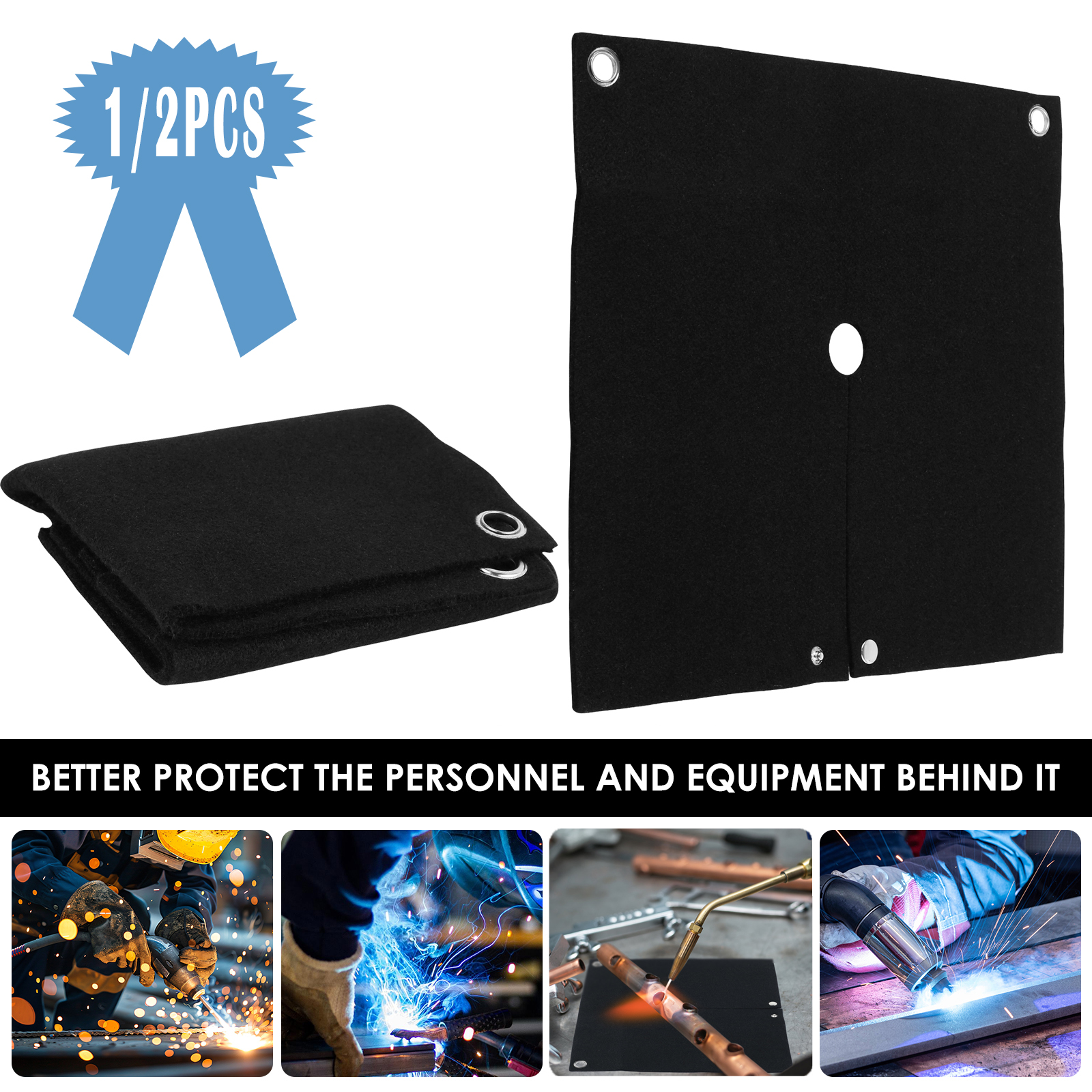 Fireproof Welding Protective Blanket, High Temp Insulation, Carbon Felt Blankets for Metal Working