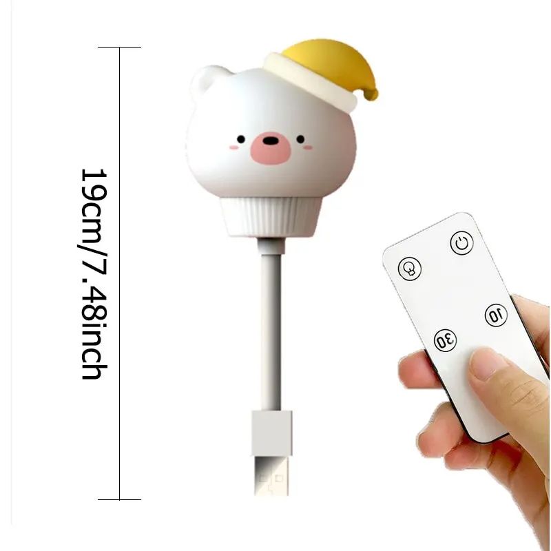 USB Cartoon LED Night Light with Remote Control