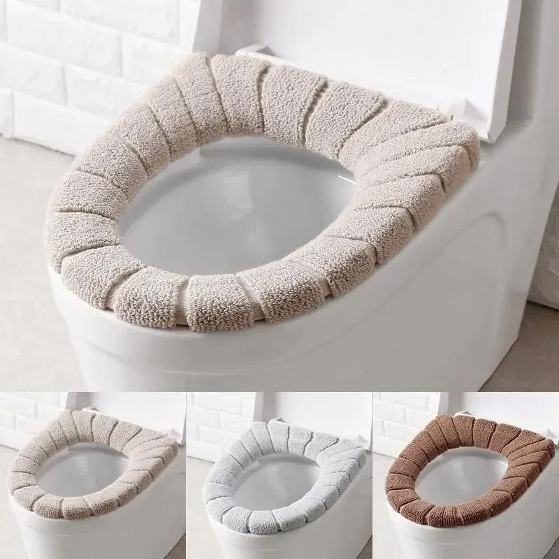 Cozy Washable Acrylic Toilet Seat Cover - Winter Essentials