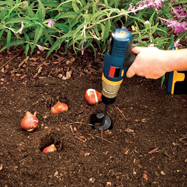 Garden Spiral Hole Drill Planter - High Strength Steel, Fits Any 3/8