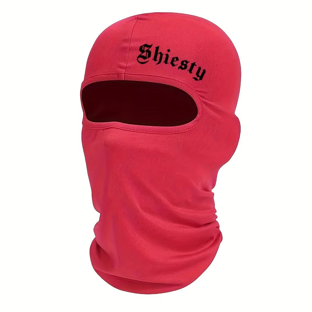 Smiling Face Print Unisex Balaclava Neck Cover Mask