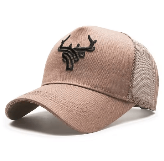 Mens Bull Embroidered Baseball Cap Breathable Summer Sun Protection Hat