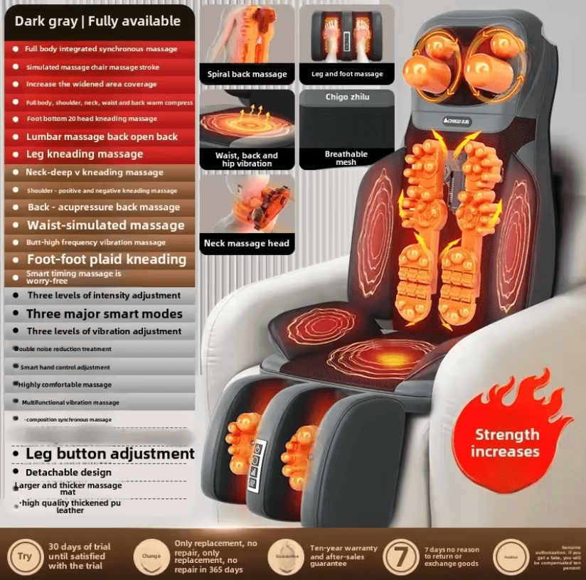 ReclineEase 5 in 1 Folding Massage Chair Full Body Massager