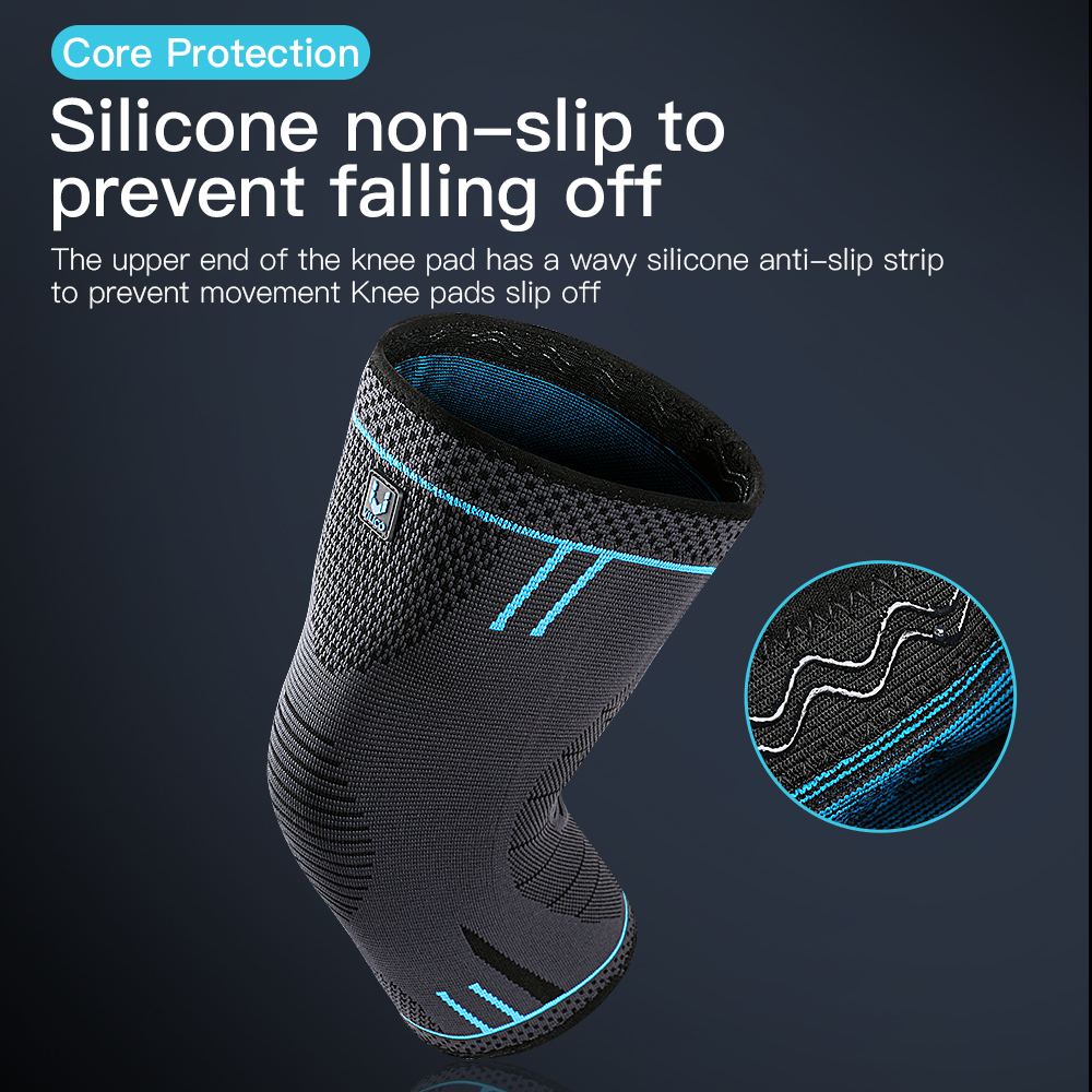 Elastic Compression Knee Sleeve Breathable, Protective Knee Pads for Gym, Sports, Basketball & Running