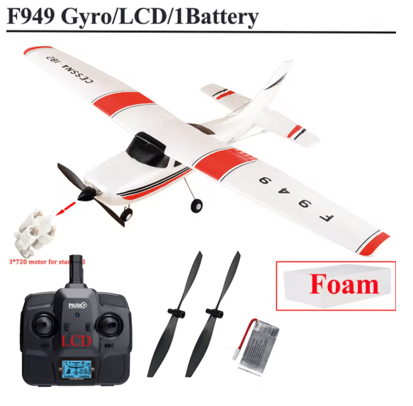 WLtoys F949 RC Airplane Cessna 182 with Gyroscope and 3D6G Flight Mode