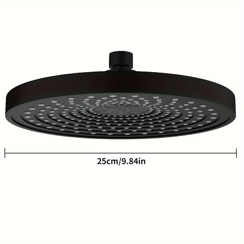 Top Spray Large Water Volume Booster Shower Head, Pressurised Home Bathroom Shower Head Set, Single Head High Flow