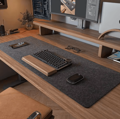 Large Wool Felt Mouse Pad & Desk Mat for Gaming, Keyboard, and Office Use