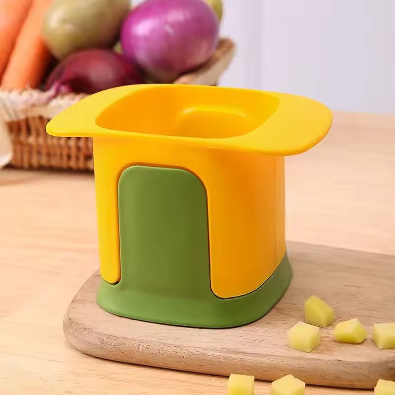 Everyday Chef Hand-Press Vegetable & French-Fries Cutter – Cucumber & Potato Slicer Deluxe
