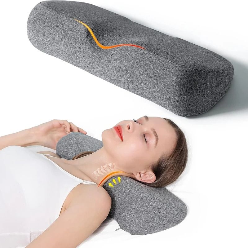 Cervical Memory Foam Contour Pillow for Neck and Shoulder Support