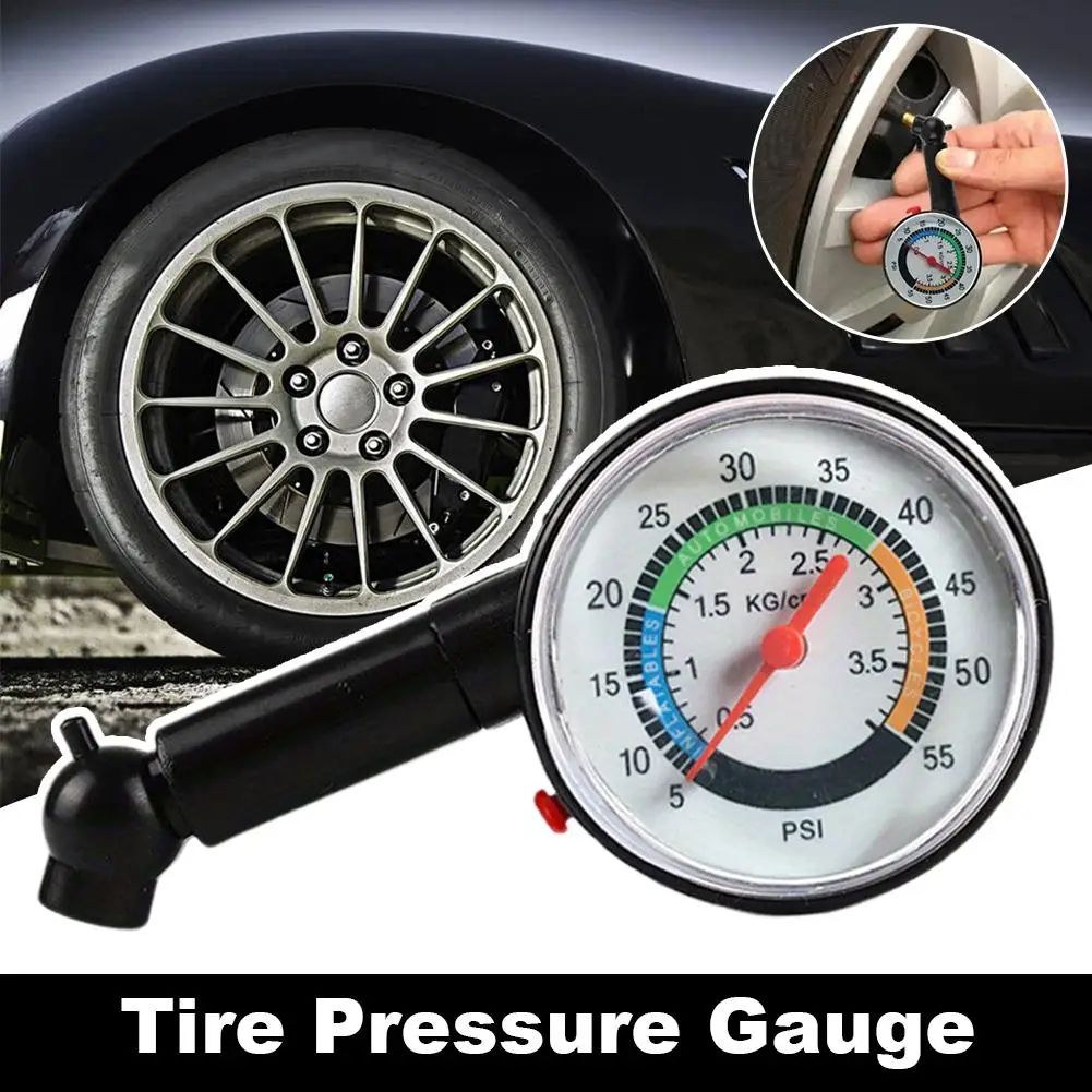 High-Precision Mechanical Tire Pressure Gauge - Accurate PSI Monitor for Cars, Fast Read Dial, Durable Air Check Tool