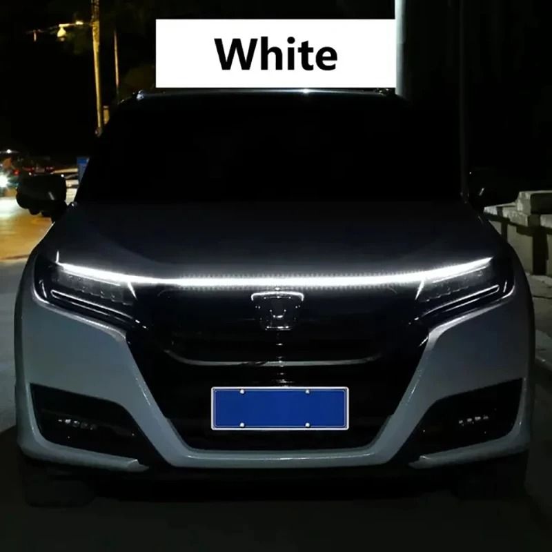 150cm LED Daytime Running Light Car Hood Light Strip DRL Ambient Engine Hood LED