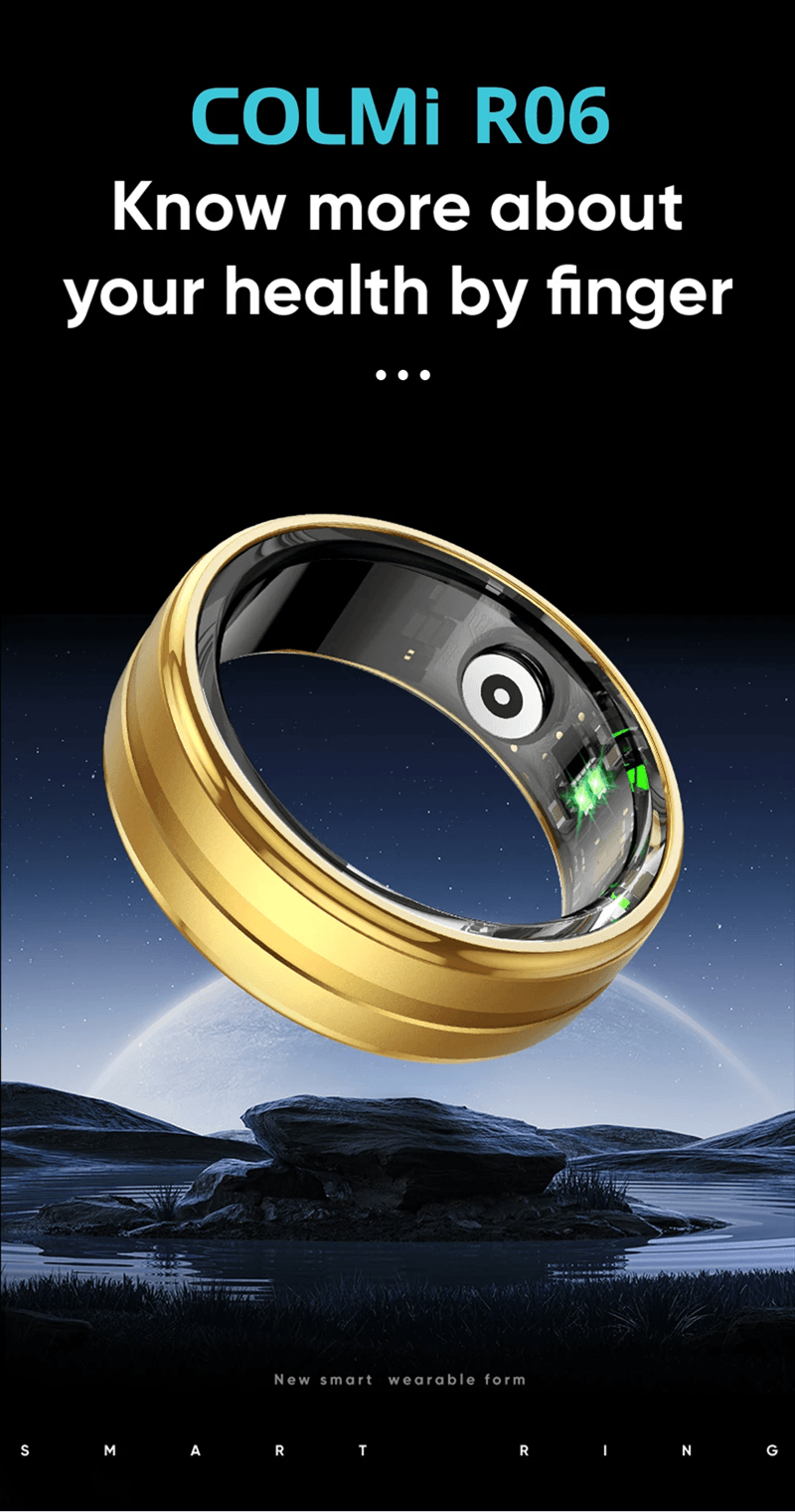 COLMI R06 Smart Ring Health Tracker for Heart Rate and Blood Oxygen