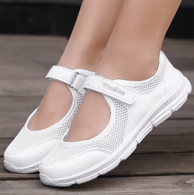 Lightweight White Vulcanized Sneakers for Women – Casual Everyday Comfort