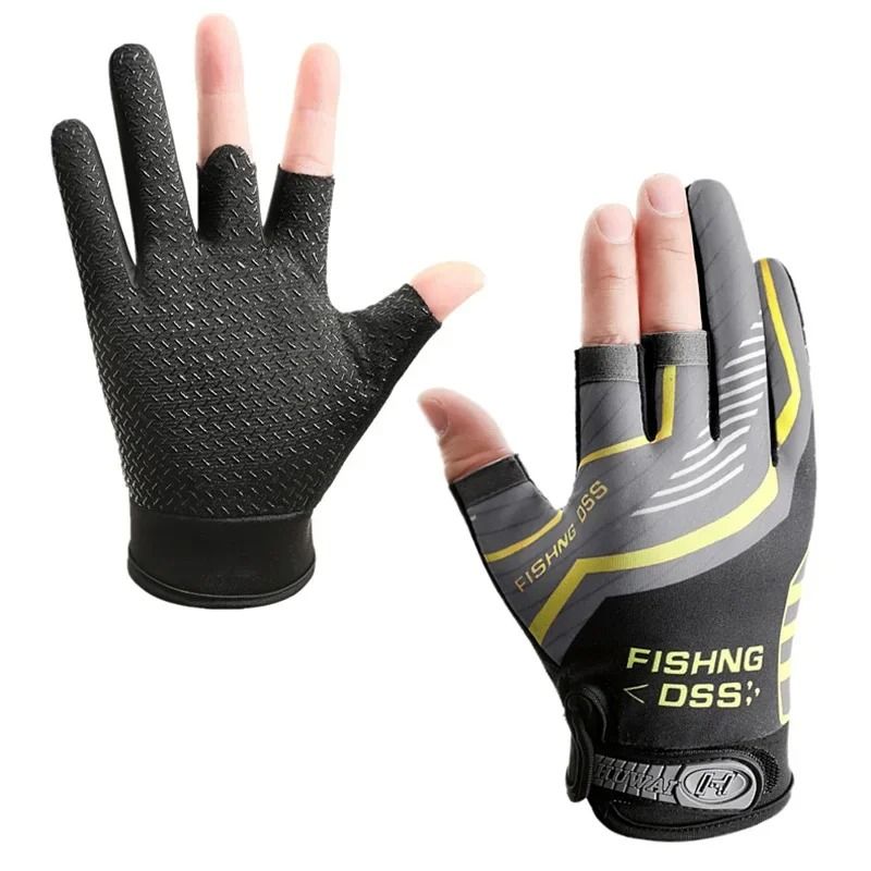 3 Finger Cut Fishing and Cycling Breathable Gloves for Men