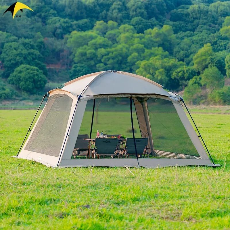 Extra-Large Mesh Party Tent | 6–15 Person Rainproof Sunshade Canopy