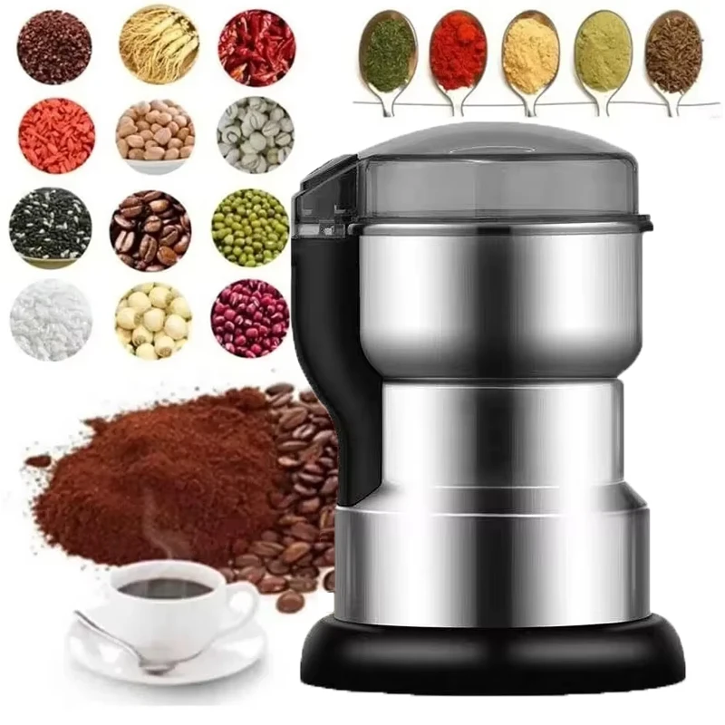 Multifunctional Electric Grinder for Coffee, Nuts, Spices & Grains